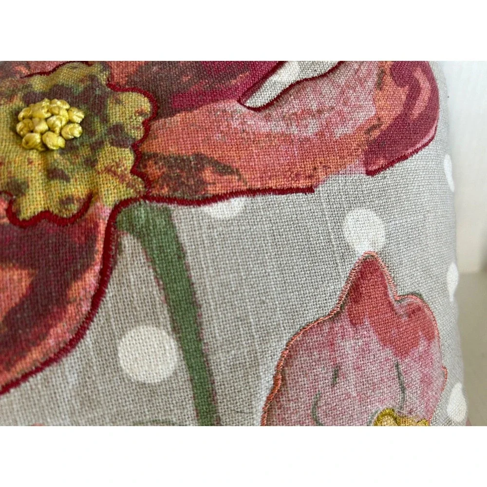 Decorative pillow floral Tapestry Beads Home Decor Appliqué Embroidered
